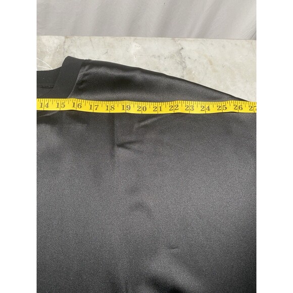 ASOS Curve Shirt Dress Women’s 20 Shiny Black Short Sleeve - Picture 7 of 9